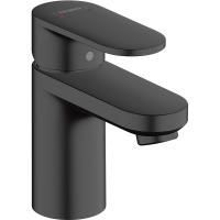 Смеситель для раковины Hansgrohe Vernis Blend 70, со сливным гарнитуром, черный матовый, 71550670