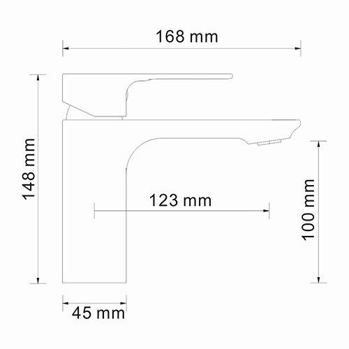 Смеситель для раковины WasserKRAFT Dinkel 5800, 5803