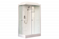 Гидромассажный бокс Royal Bath 120х80х217,прозрачное  стекло, белый профиль, правая, RB 8120HP1-T-R