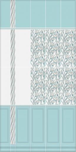 Плитка Kerama Marazzi Линьяно 20х50 бордо панель 7181