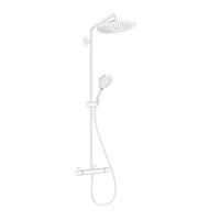 Душевая система Hansgrohe Croma Select S Showerpipe 280 1jet с термостатом, белый матовый, 26890700
