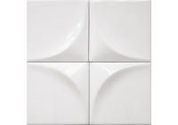 Керамическая плитка настенная CIFRE ceramica VERTEX CURVE WHITE PB BRILLO 15X15