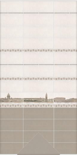 Декор Kerama Marazzi Сафьян 15х40 Панорама Venezia STG\A577\15061