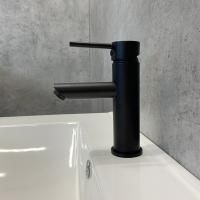 Смеситель Comforty для раковины, картридж 35 мм, черный матовый, FC018A-CMT