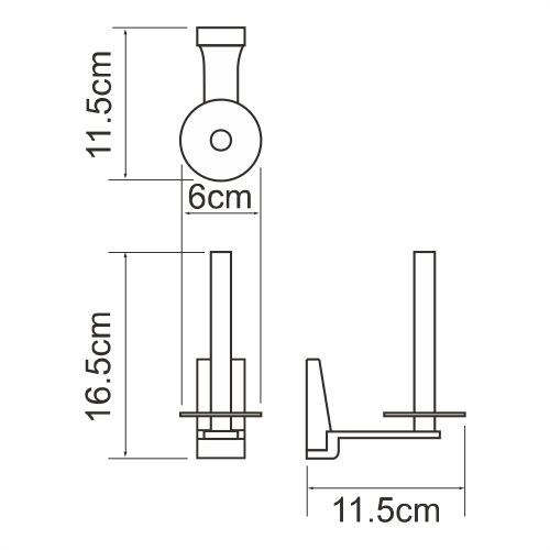 Держатель запасного рулона WasserKRAFT Lopau K-6000, K-6097