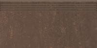 Ступень Grasaro  Travertino Polish Brown/Коричневый G-430/st01 29,4х60 G-430/PR/st01/29,4x60