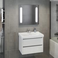 Тумба-умывальник Comforty "Дублин-75" белый глянец с раковиной Comforty 8057