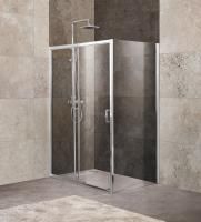 Душевая кабина BelBagno Unique (1200-1350)x900x1900, прозрачное стекло, хромированный профиль, UNIQU