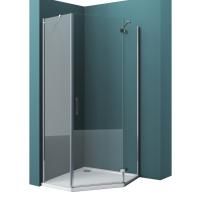 Душевая кабина BelBagno Kraft 90x90 прозрачное стекло, хром правый, KRAFT-P-1-90-C-Cr-R
