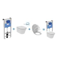 Промо-комплект 3 в 1 Ideal Standard: Инсталляция ProSys + Подвесной унитаз CONNECT AIR (E005401+E036