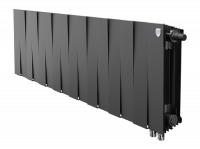 Радиатор биметаллический Royal Thermo PianoForte 300 /Noir Sable VDR - 16 секций, черный графитовый,