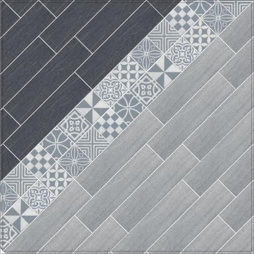 Вставка Kerama Marazzi Амальфи орнамент серый 9,9х9,9 STG\C403\1270