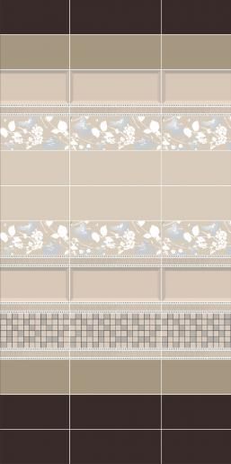 Плитка Kerama Marazzi Вилланелла 15х40 беж грань 15077