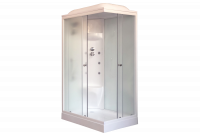 Гидромассажный бокс Royal Bath  120х80х217, белое/матовое стекло, белый профиль, левая, RB 8120HP7-W