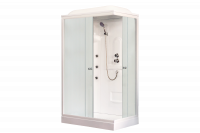 Гидромассажный бокс Royal Bath 120х80х217, матовое стекло, белый профиль, левая, RB 8120HP2-M-L