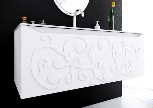 Тумба Clarberg Elegance 120 с умывальником Elegance 1200 подвесная, цвет белый, EL0112