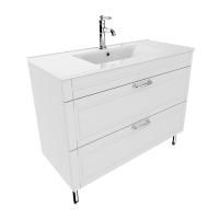 Тумба с раковиной IDDIS Oxford, напольная, 100 см, белая, OXF10W1i95K
