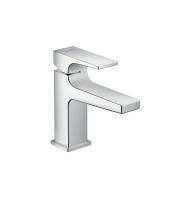 Смеситель для раковины Hansgrohe Metropol 100, со сливным клапаном Push-Open, белый матовый, 3250000