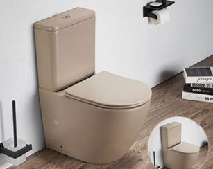 Унитаз-компакт Ceramalux капучино матовый, 2166XMC