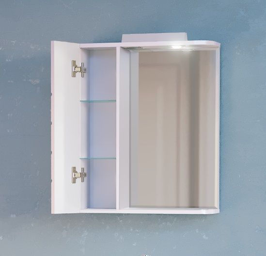 Зеркало-шкаф Raval Kub 50 Белый с подсветкой, Kub.03.50/W