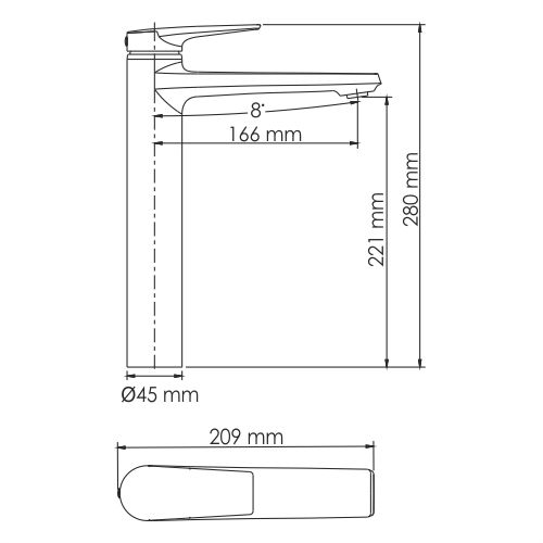Смеситель для раковины WasserKRAFT Glan, 6603H