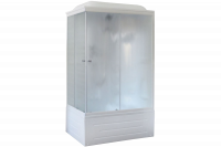 Гидромассажный бокс Royal Bath  120х80х217, матовое стекло, белый профиль, правая, RB 8120BP1-M-R
