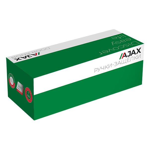 Ручка защелка Ajax DK682 BL-ET (6082 BL-E) (кл./фик.) черный