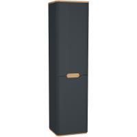 Шкаф-пенал Vitra Sento 40 L, с корзиной для белья, антрацит матовый, 60856