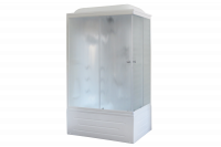 Гидромассажный бокс Royal Bath  100х80х217, матовое стекло, белый профиль, левая, RB 8100BP2-M-L