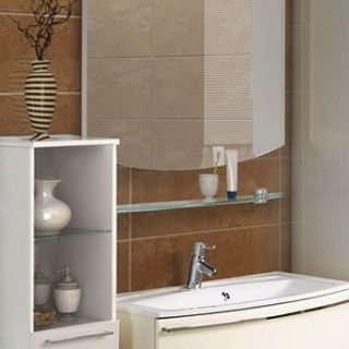 Зеркало-шкаф Акватон Капри 60 Бетон пайн, 1A230302KPDA0