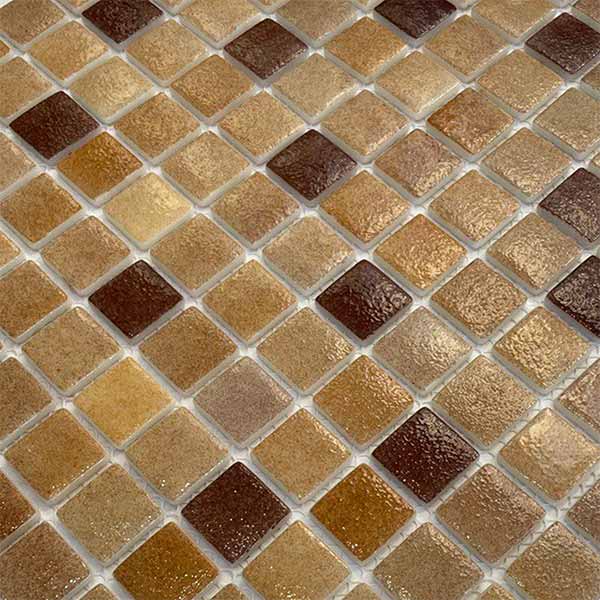 Мозаика стеклянная Zetoglass на сетке, лист 32х32 см, чип 25х25 мм, Т-432