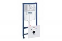 Комплект Grohe Rapid SL 4 в 1: инсталляция для подвесного унитаза, накладная панель Nova Cosmopolita