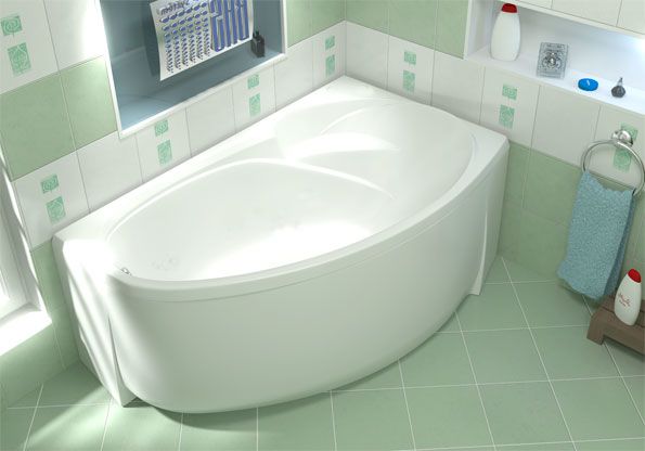 Ванна акриловая Bas Фэнтези 1500х880, правосторонняя
