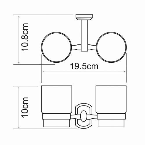 Стакан WasserKRAFT Oder K-3000, K-3028D