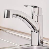 Смеситель для кухни Grohe Eurosmart  с выдвижным изливом, хром, 30305000
