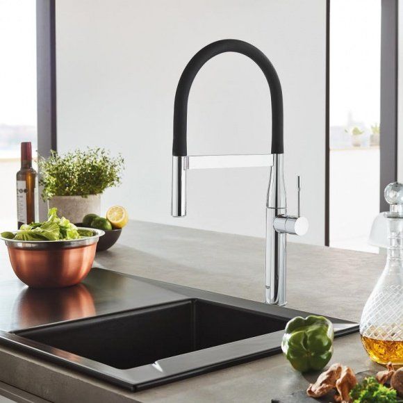 Смеситель для кухни Grohe Essence с профессиональной лейкой, хром, 30294000