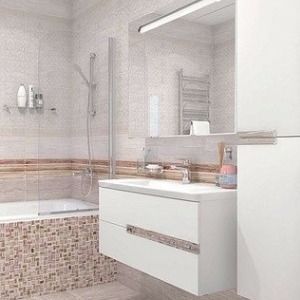 Вставка Cersanit Альба (Alba) многоцветный 20х60 AI2S451DT