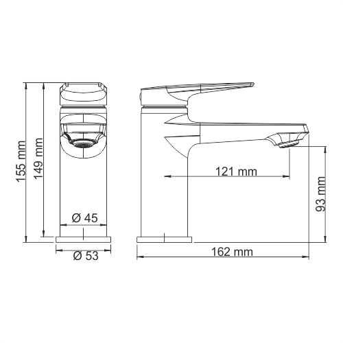 Смеситель для раковины WasserKRAFT Aisch, 5503