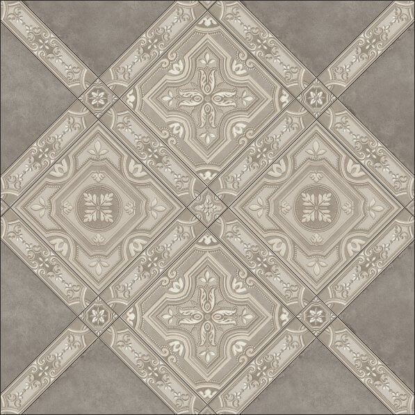 Керамогранит Kerama Marazzi Пьяцца серый мат, 3453