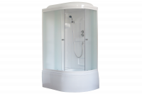 Гидромассажный бокс Royal Bath 120х80х217, матовое стекло, белый профиль,  левая, RB 8120ВК1-М-L