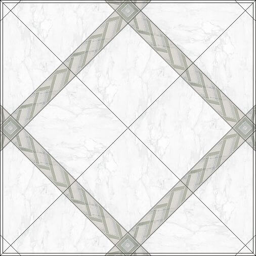 Декор Kerama Marazzi Алькала белый мозаичный 20x50, MM7203