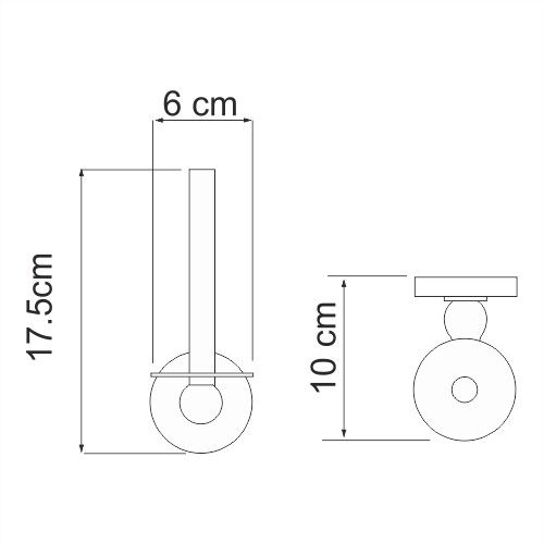 Держатель запасного рулона WasserKRAFT Diemel K-2200, K-2297