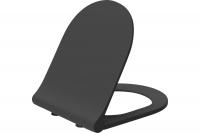 Сиденье с крышкой  Logan L3W(Black) AVVA, дюропласт, Smartfix, Soft-Close, черный матовый, 288929