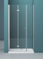 Душевая дверь BelBagno 1100x1950, прозрачное стекло, хромированный профиль, ALBANO-BS-13-40+70-C-Cr