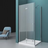Душевая кабина BelBagno Albano 1000x1000x1950, прозрачное стекло, хромированный профиль, ALBANO-AS-1
