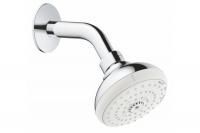Верхний душ Grohe  Tempesta New 100, с душевым кронштейном, хром, 26088001