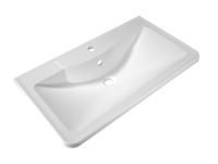 Раковина BelBagno из литьевого мрамора, 800х455х145, BB800/455-LV-MR-ALR
