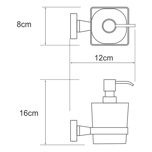 Дозатор WasserKRAFT Dill K-3900, K-3999