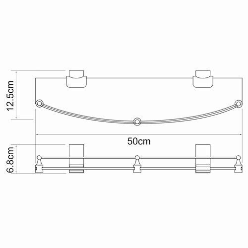 Полка WasserKRAFT Leine K-5000, K-5044