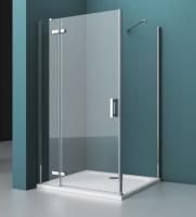 Душевая кабина BelBagno Kraft 1200x1000x1950, прозрач стекло, хром левый, KRAFT-AH-12-120/100-C-Cr-L